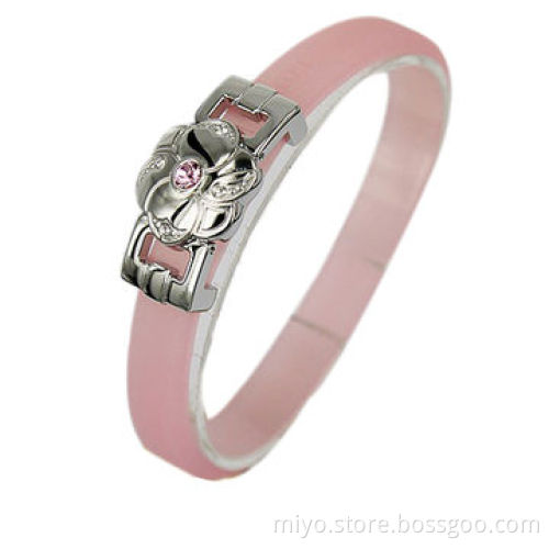 Silicone Metal Bracelet with Buckle, Logo Can be Multicolor Embossed, Debossed and Printing